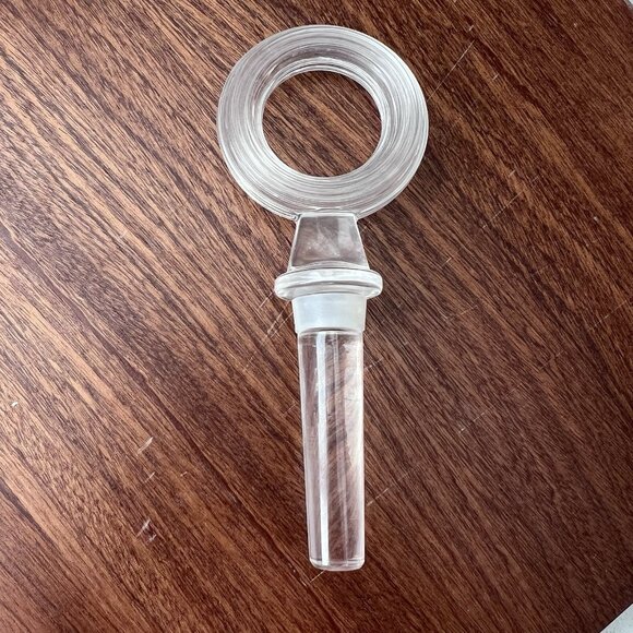 Mikasa Set of 3 Clear Glass Wine Bottle Stoppers Circle Bunch Grapes Xmas Tree - Picture 4 of 10